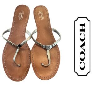 Coach Rachal Gold Sandals 11